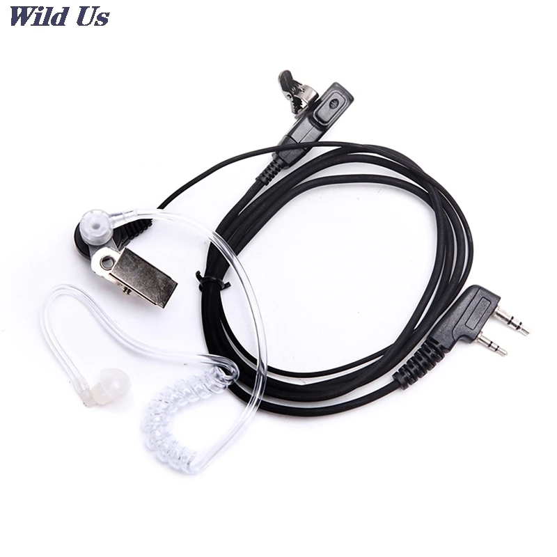 Air Acoustic Tube Headset For Baofeng Radio Walkie Talkie K Port Earphone PTT With Microphone For UV-5R 888s Guard Earbuds