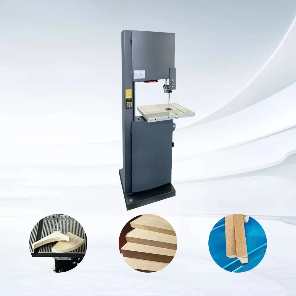 

Semi-automatic band saw, wood metal cutting band saw