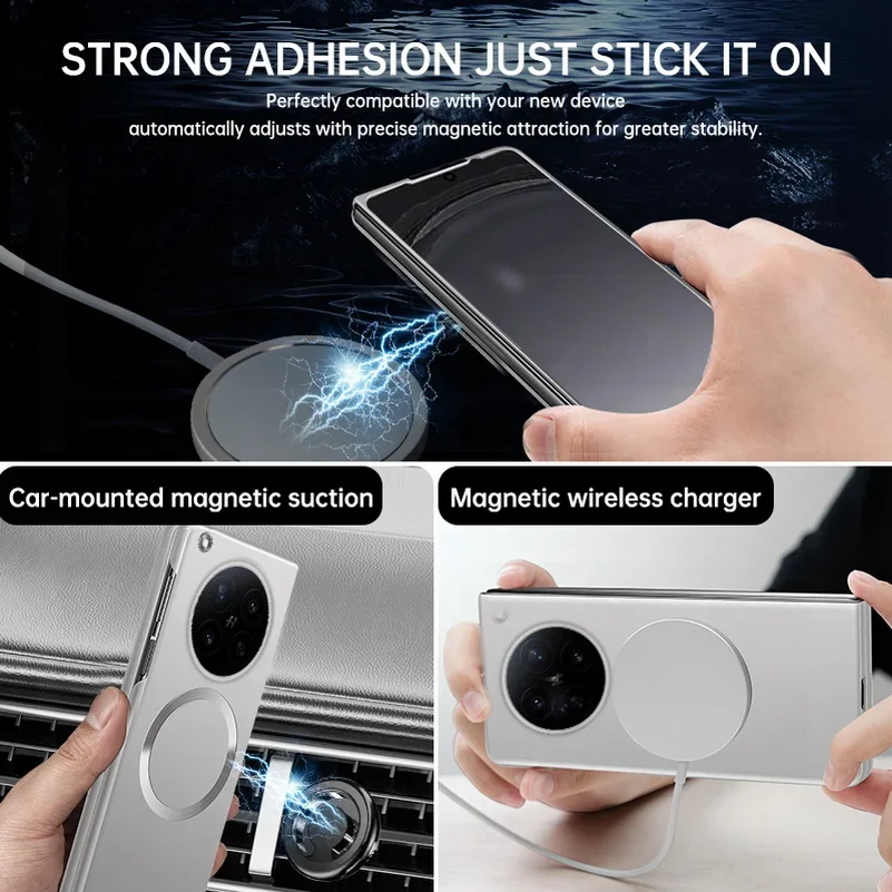 Slim Bezels with Magnetic Ring Phone Case for OPPO Find N6 find N5 N3 Ultra thin Hard Camera Protective Cover