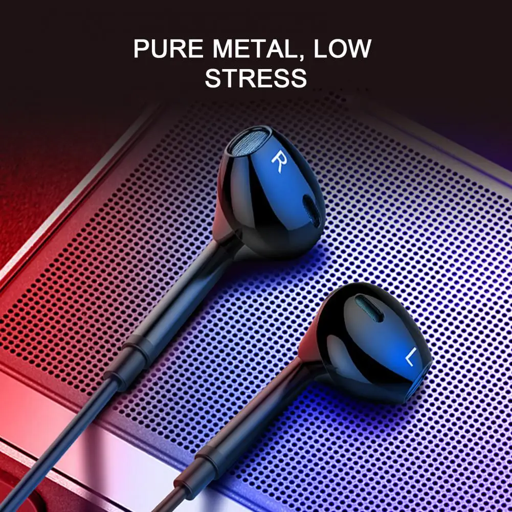 M15 Wired Earphone High Fidelity Noise Reduction Lightweight 3.5mm In-ear Surround Gaming Earbud Headphones for Calling