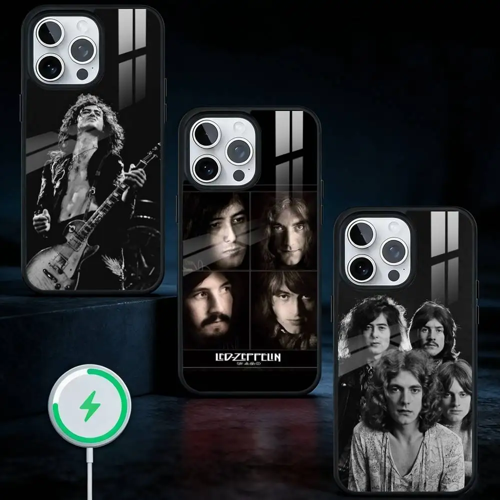 

Hot L-Led Z-Zeppelins Band Phone Case For iPhone17,16,15,14,13 Plus,Pro Max Magnetic For Magsafe Wireless Charging
