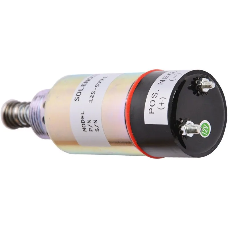 Fuel Shut Off Solenoid Valve 12V 125-5771 9X-5312 1255771 9X5312 for Caterpillar CAT 3114 3116 3126 Engine - view 3