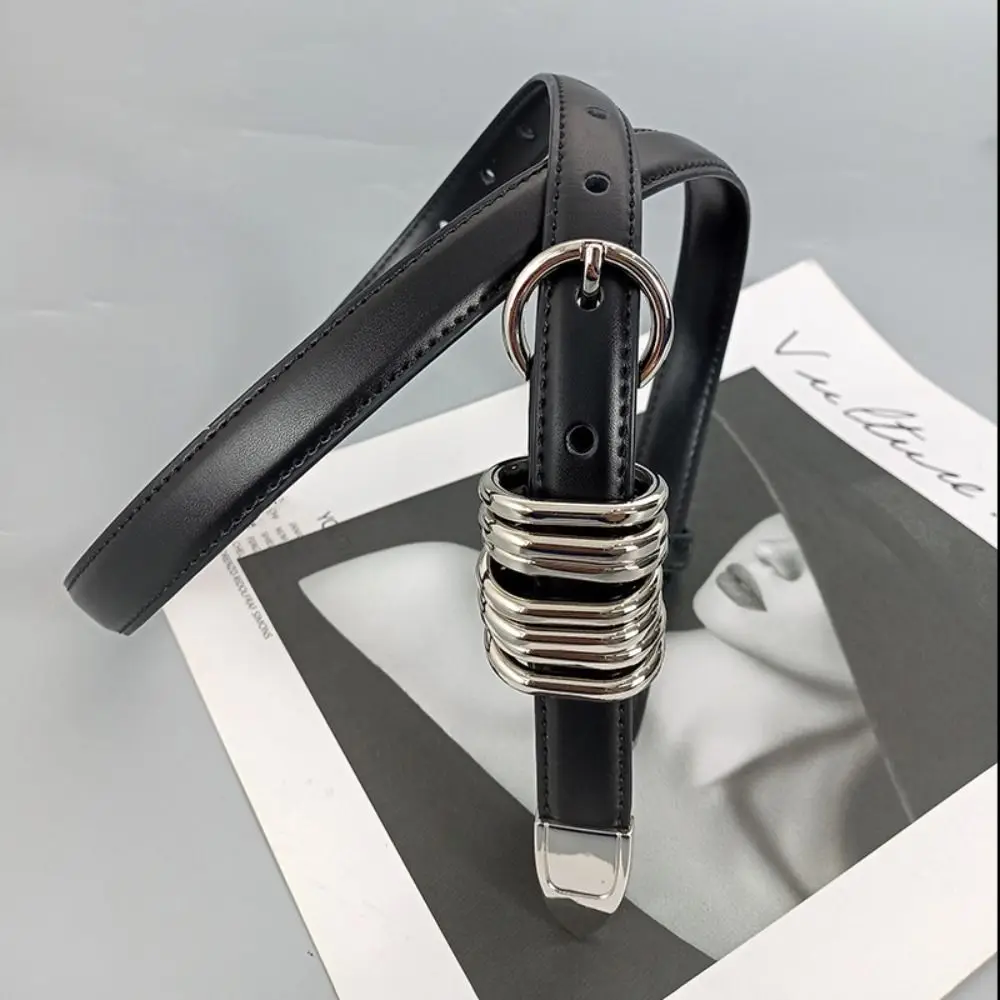 Luxury Design Genuine Leather Belt Trendy Brand Punk Cowhide Jeans Belts High-end Versatile Business Denim Belt For Women