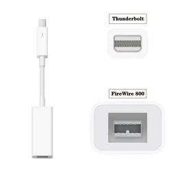 Apple Thunderbolt To FireWire 800 Adapter Thunderbolt To Fire 1394B, Suitable For Mac Computers Equipped With Thunderbolt Ports