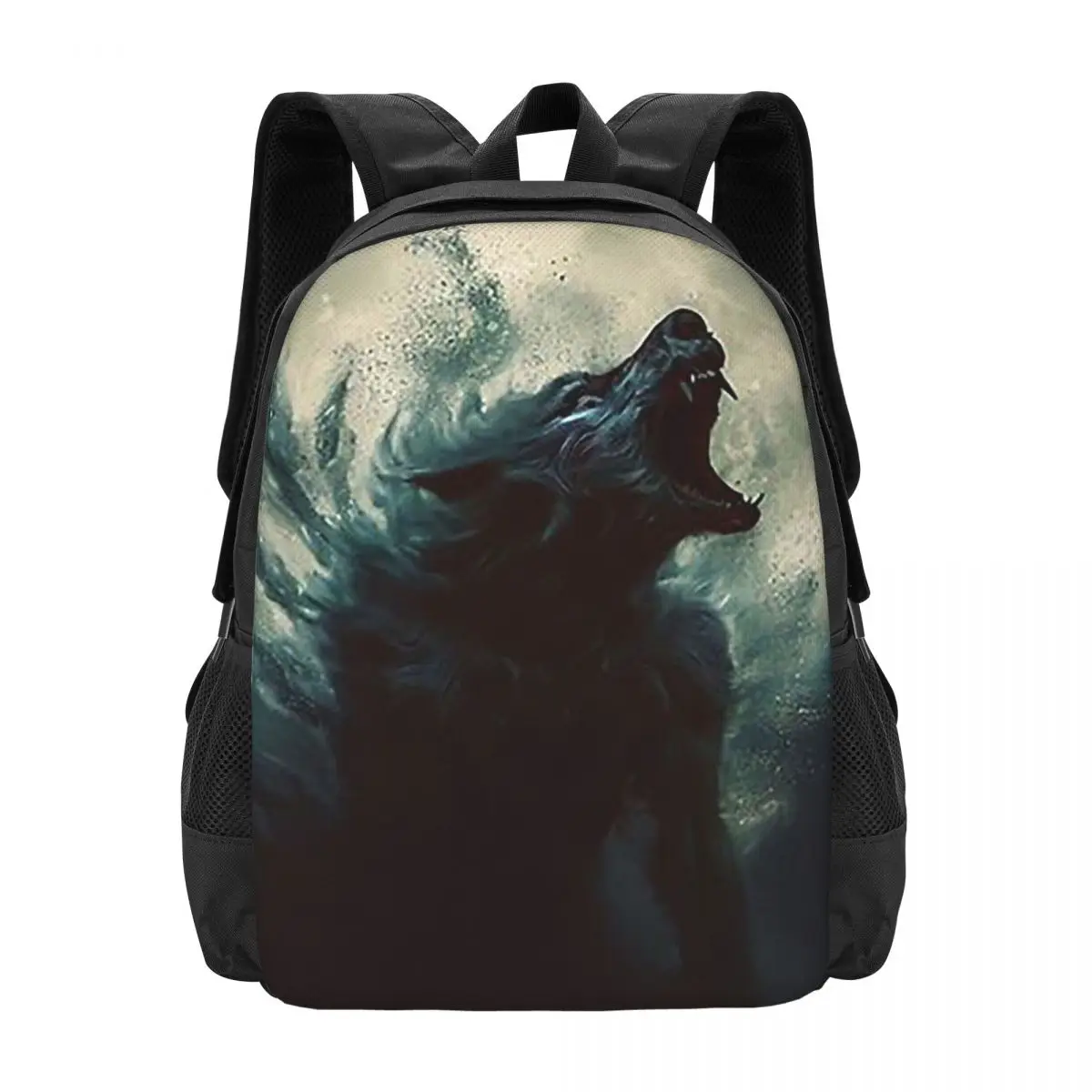 

Wolfman Werewolf Curse Of The Night Moon 6 Backpack Hot Sale Daypack Kids BookBag School Bag Shoulder Bags for Men Women