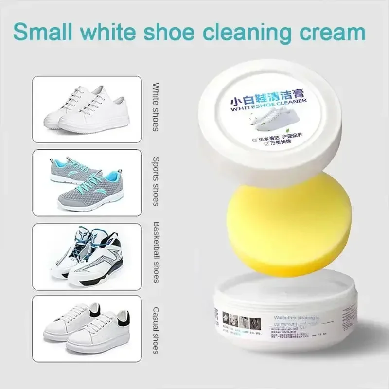 Artifacs White Shoe Cleaner Multi-purpose Foam Shoe Sneakers Cleaning Cream For Stain Removal And Shoe Polish For Home Use