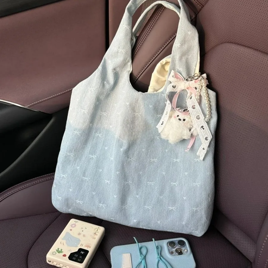 

Студенческая корейская версия, свежая универсальная сумка-тоут, большая вместительная холщовая сумка, женская сумка на плечо