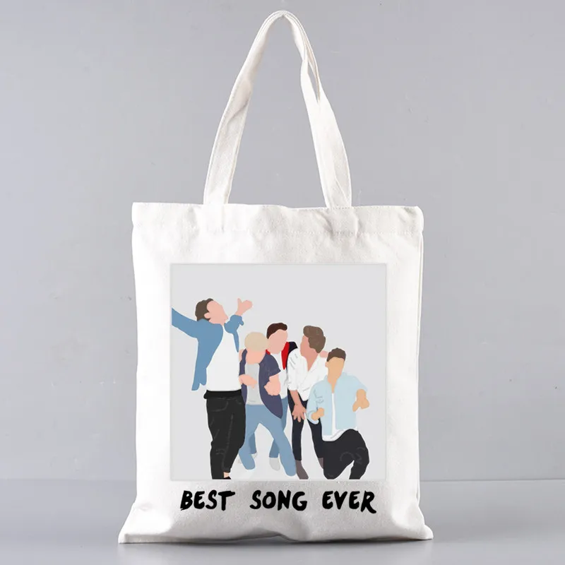 One Direction Proste opakowanie damskie Elegancka torba płócienna Torebki Torby na ramię Casual Shopping Girls Handbag