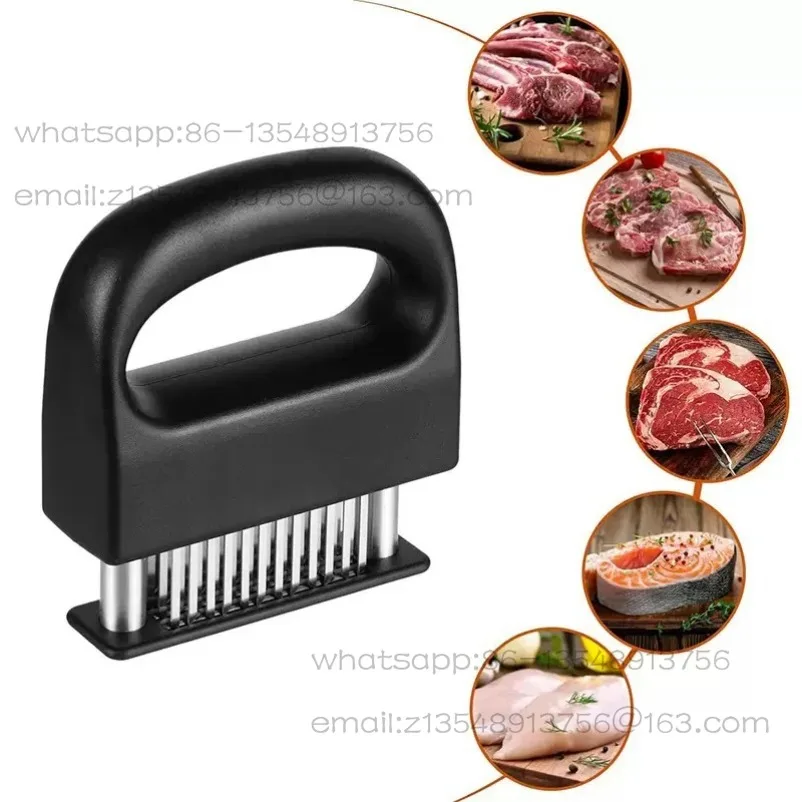 

1PCS 48-pin Meat Tenderizer Stainless Steel Steak Tenderizer Kitchen Tools BBQ Beef Floss Needles Meat Stick Meat Patty Maker