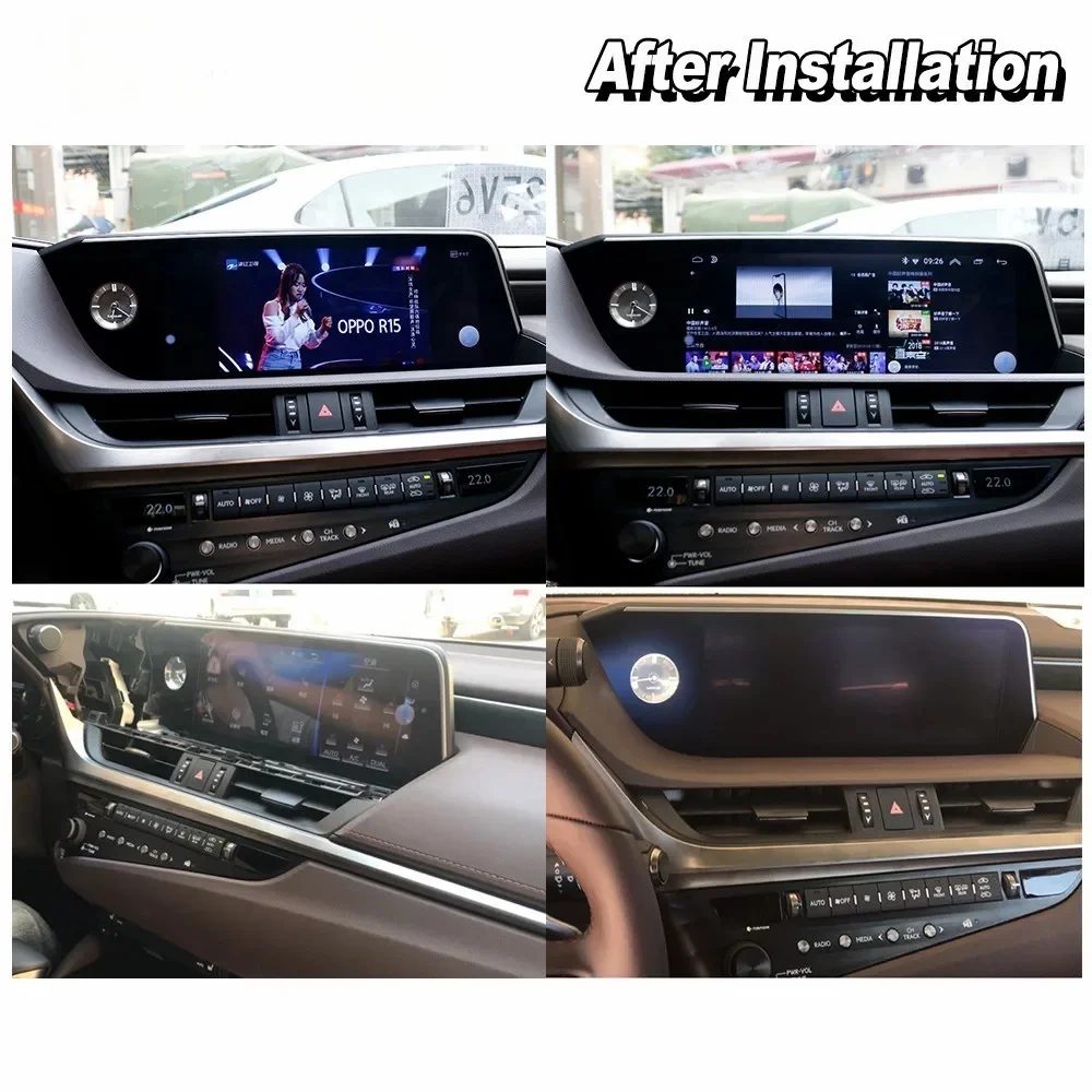 Android 13.0 For Lexus ES 2019 Car Multimedia Player Recoder GPS Navigation Auto Audio Radio Stereo Head Unit DSP With Carplay