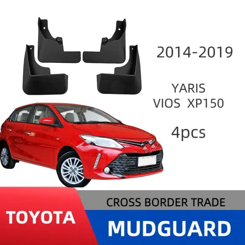 

Mudguards For Toyota Yaris Vios Xp150 14-19 Flaps Mudflap Front Rear Fender Anti-splash Mudguards Guard Splash Car Accessories