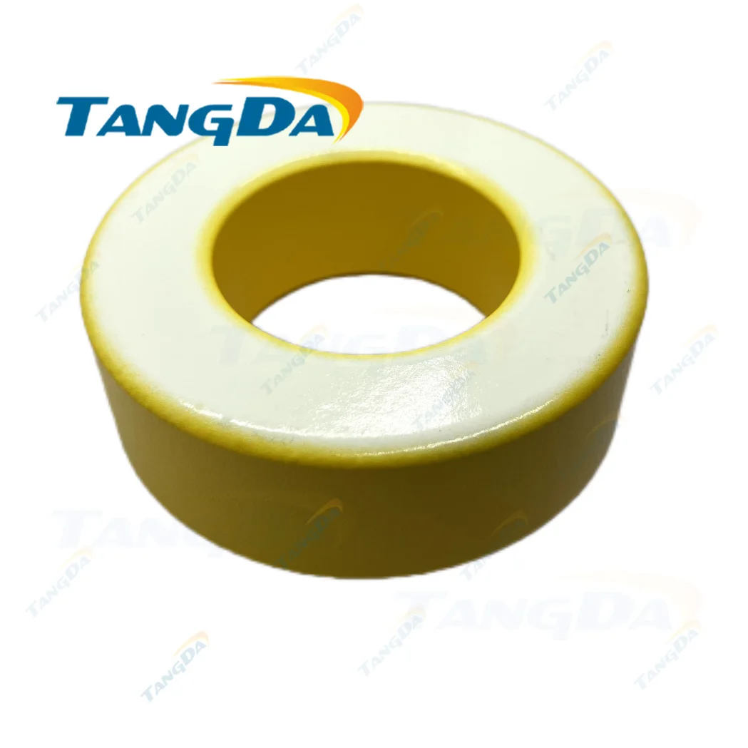 1pcs Iron powder cores T400-26D OD*ID*HT 102*57*33.5 mm 262nH/N2 75ue Iron dust core Ferrite Toroid Core toroidal yellow white