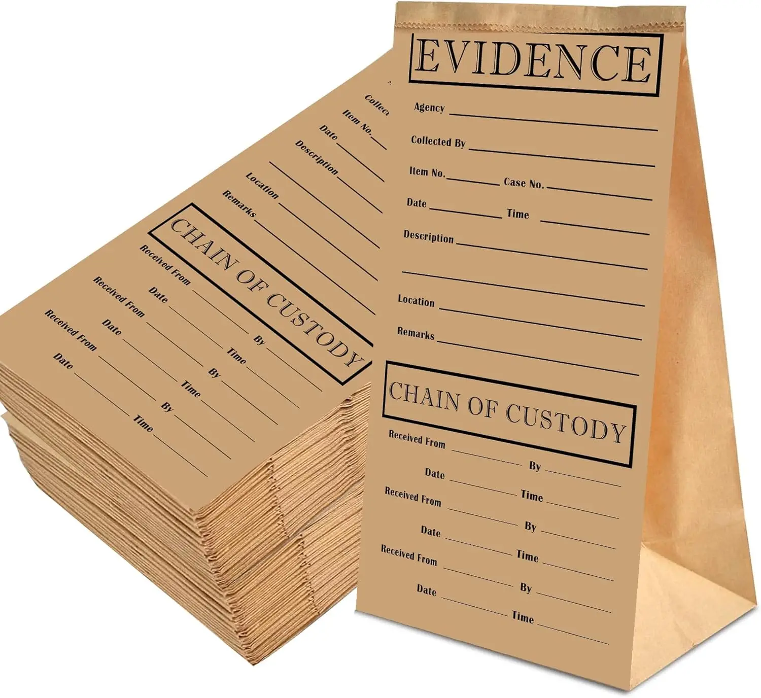 

Бумажные сумки для доказательств, упаковка из 10 штук, сумка для доказательств 9,45 * 5 * 3 дюйма, сумка для доказательств для занятий прогнозией, тематическая вечеринка по случаю дня рождения