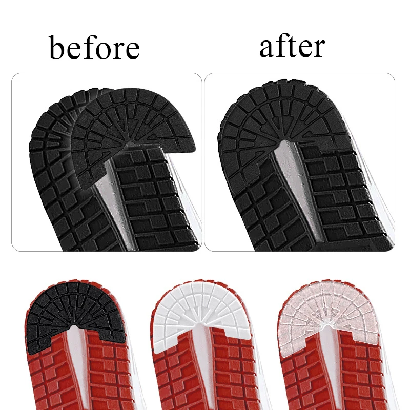 1PCS Rubber Wear-resistant Outsole Insoles Self-Adhesive Sneakers Heel Rubber Repair Pads Men Women Sole Protector Stickers