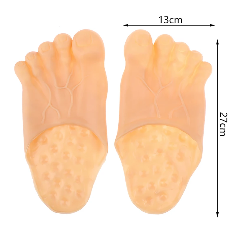 Funny Slipper Men Women Unisex Creatire Toe Shoes Crazzy Five-Finger Feet Shoes Men's Beach Slippers Halloween Cosplay Props