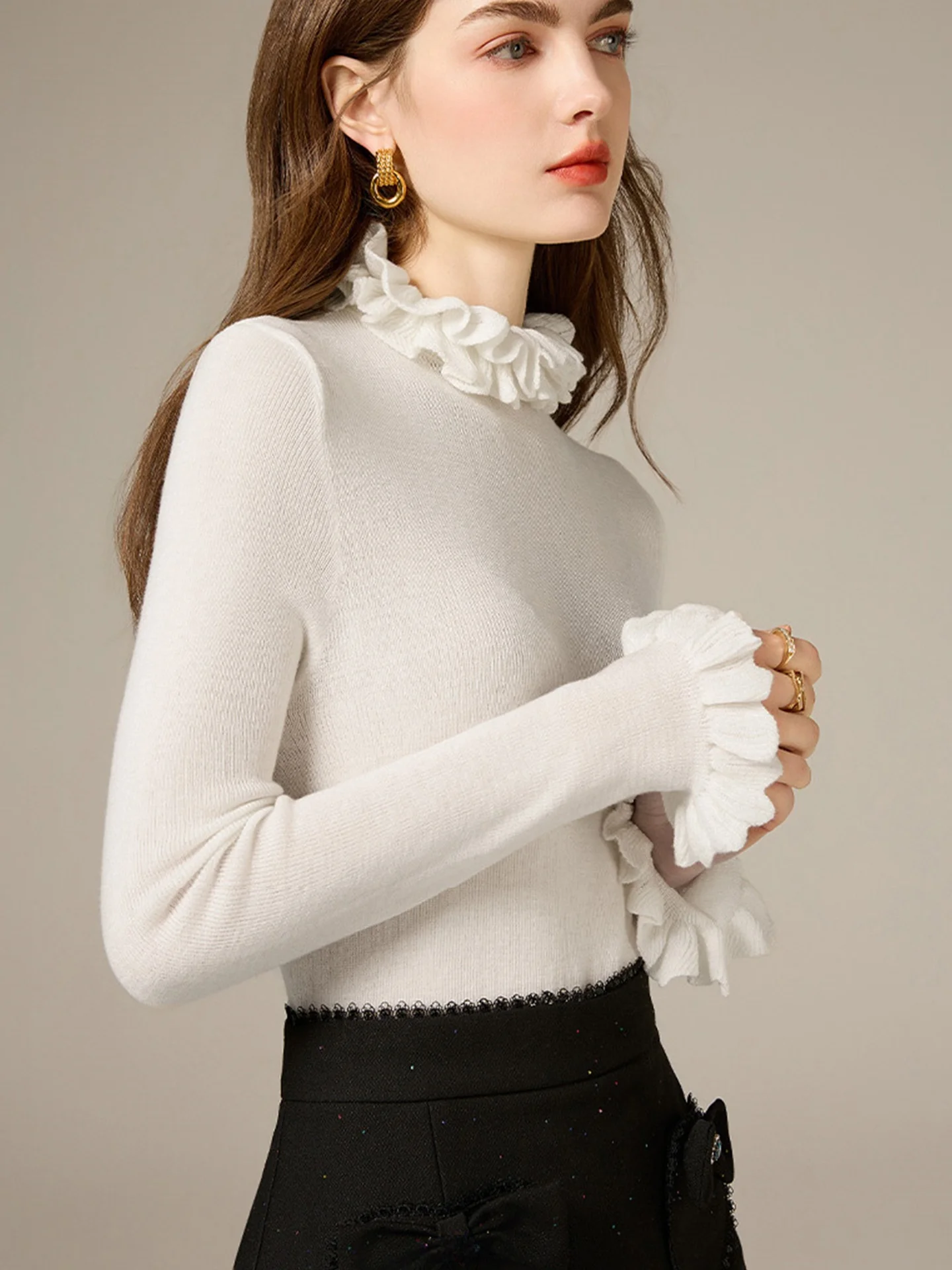 

Повседневный женский базовый трикотажный топ с эффектом утяжки, однотонный, осенне-зимний, модный дизайн