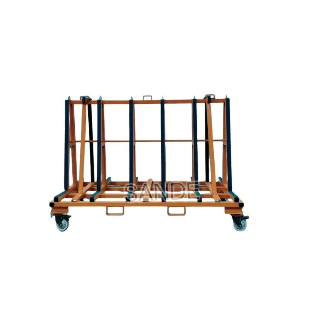 

Customizable Glass Transport Rack With Four-Wheel Cart Granite Transport Cart For Stone Slab Granite Marble Slab