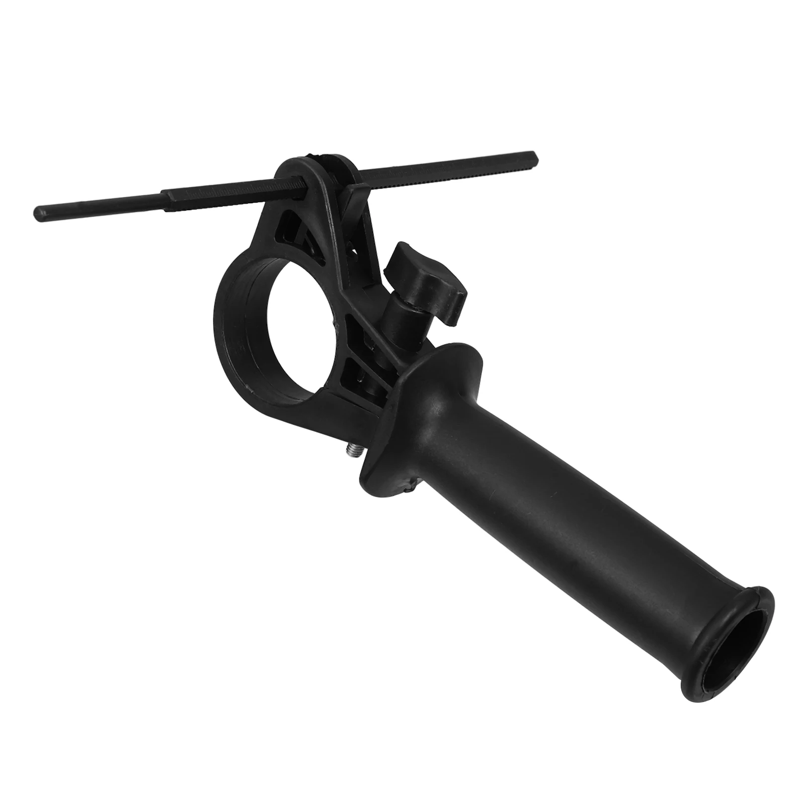 

Electric Hammer Handle Lightweight Ergonomic Impact Drill Accessory Durable ABS Iron Replaceable Side Front Grip Black Easy