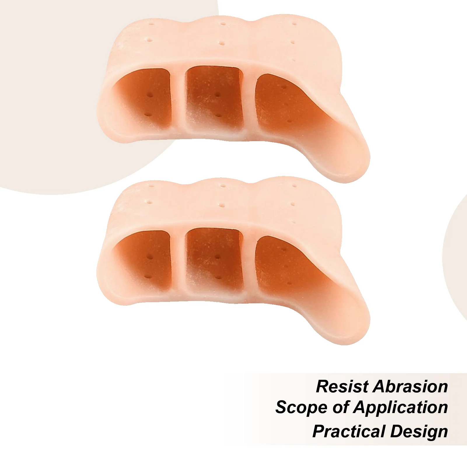 

Dance Toe Pads Three-Hole Socks 1 Pair Pointe Cushion For Women Girls Ballet Practice Dance Rehearsal Competition Stage