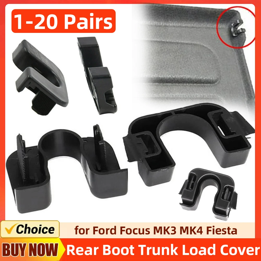 Rear Boot Trunk Load Cover 015532109E Rear Parcel Shelf Clip Rear Parcel Shelf Pivot Hinge Clip for Ford Mondeo MK4 C-Max Fiesta