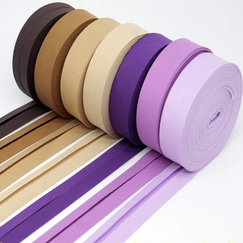 Extra Soft 100% Cotton 20MM Silk Clothing Bias Tape for Baby Clothes Soft and Skin-friendly Bias Binding Tape, 12yards/lot