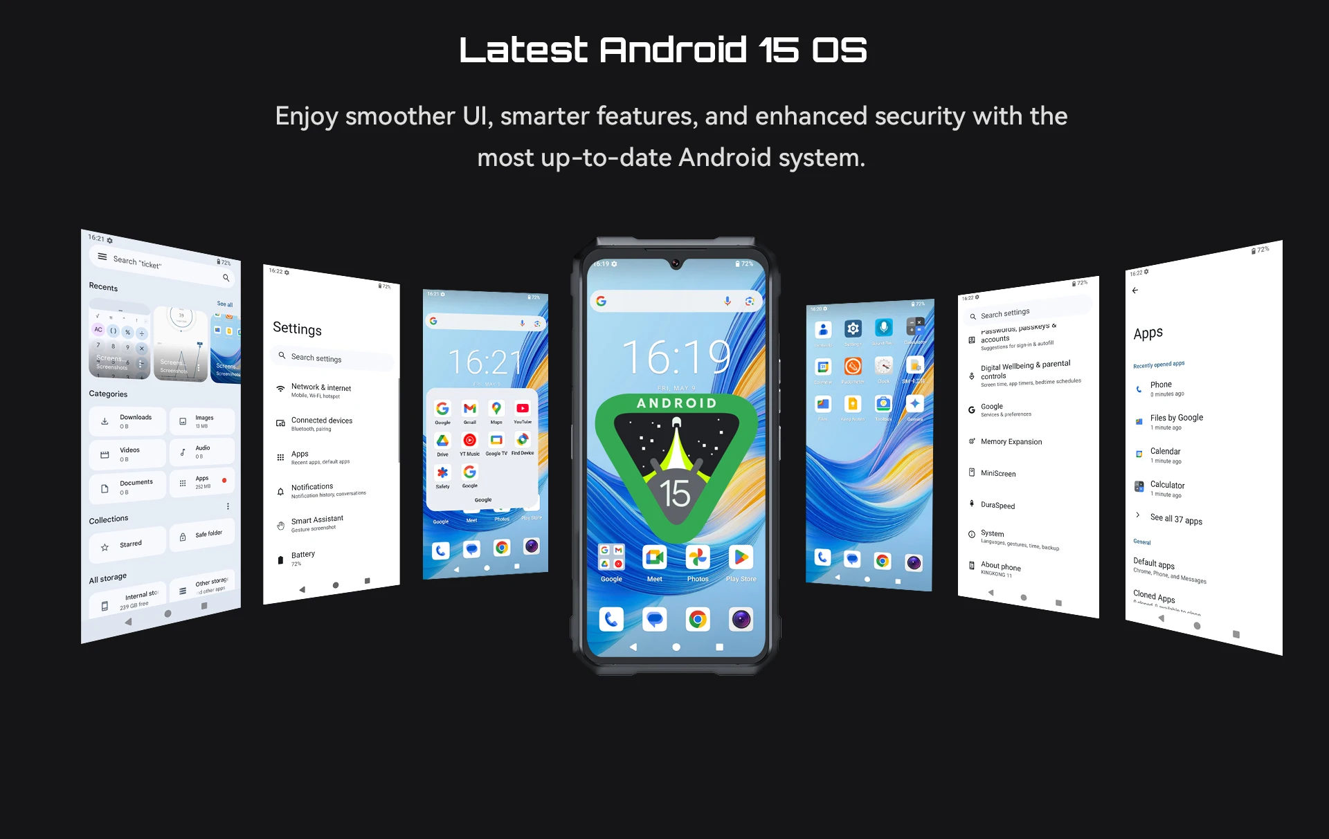 Cubot Kingkong 11 NFC 5G Rugged Phone Dimensity 7025 1.45" Rear Dual Screen 10200mAh 8GB/16GB+256GB Phone108MP 33W Cellphone