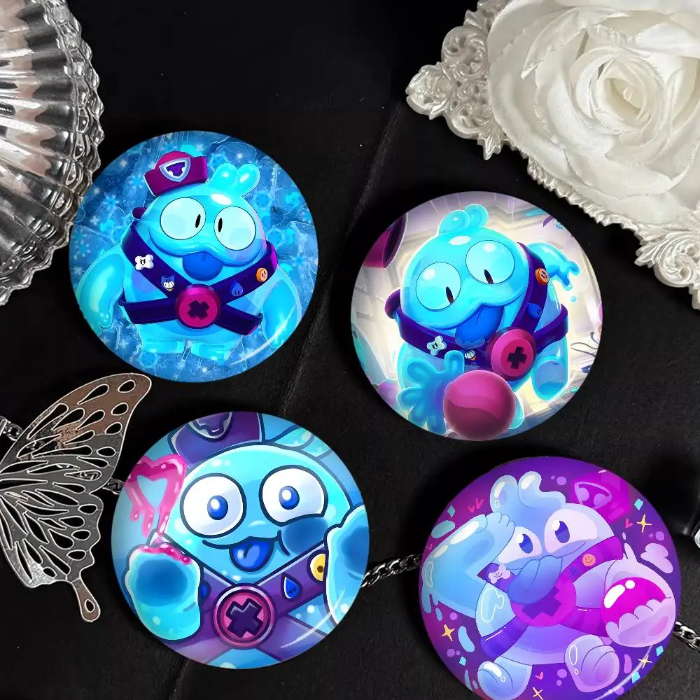Game Brawl S-stars Squeak 32/44/58MM Customizable Button Pins Cute Funny Creative Badge Jewelry Decor Gifts for Friends