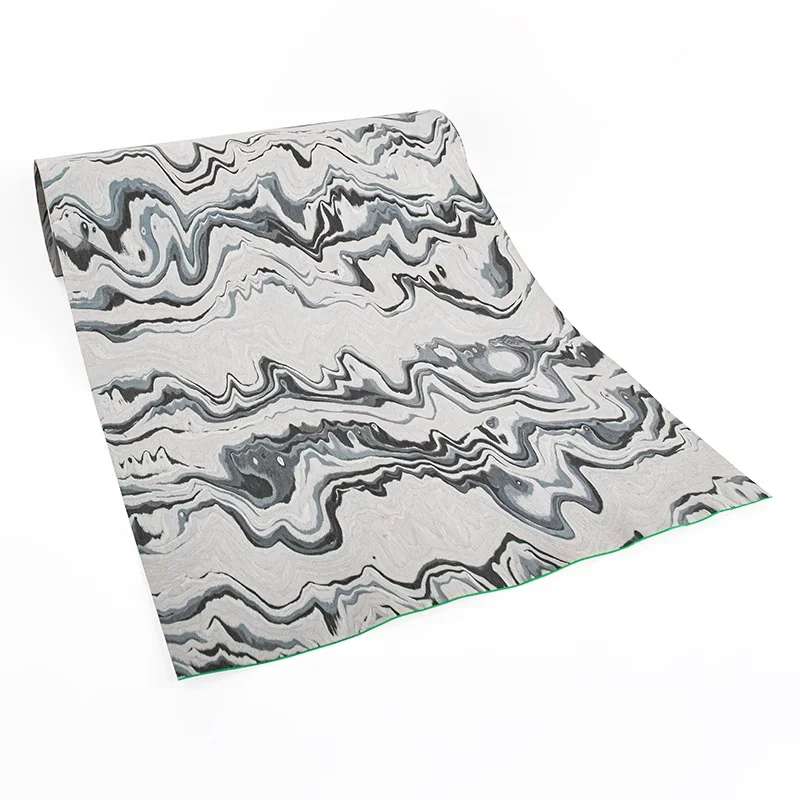Folha de Madeira Laminada Jiangnan Ink Art – Painel de Parede Autoadesivo para Decoração de Casa e Painel de Renovação de Hotel em Laminado de Madeira