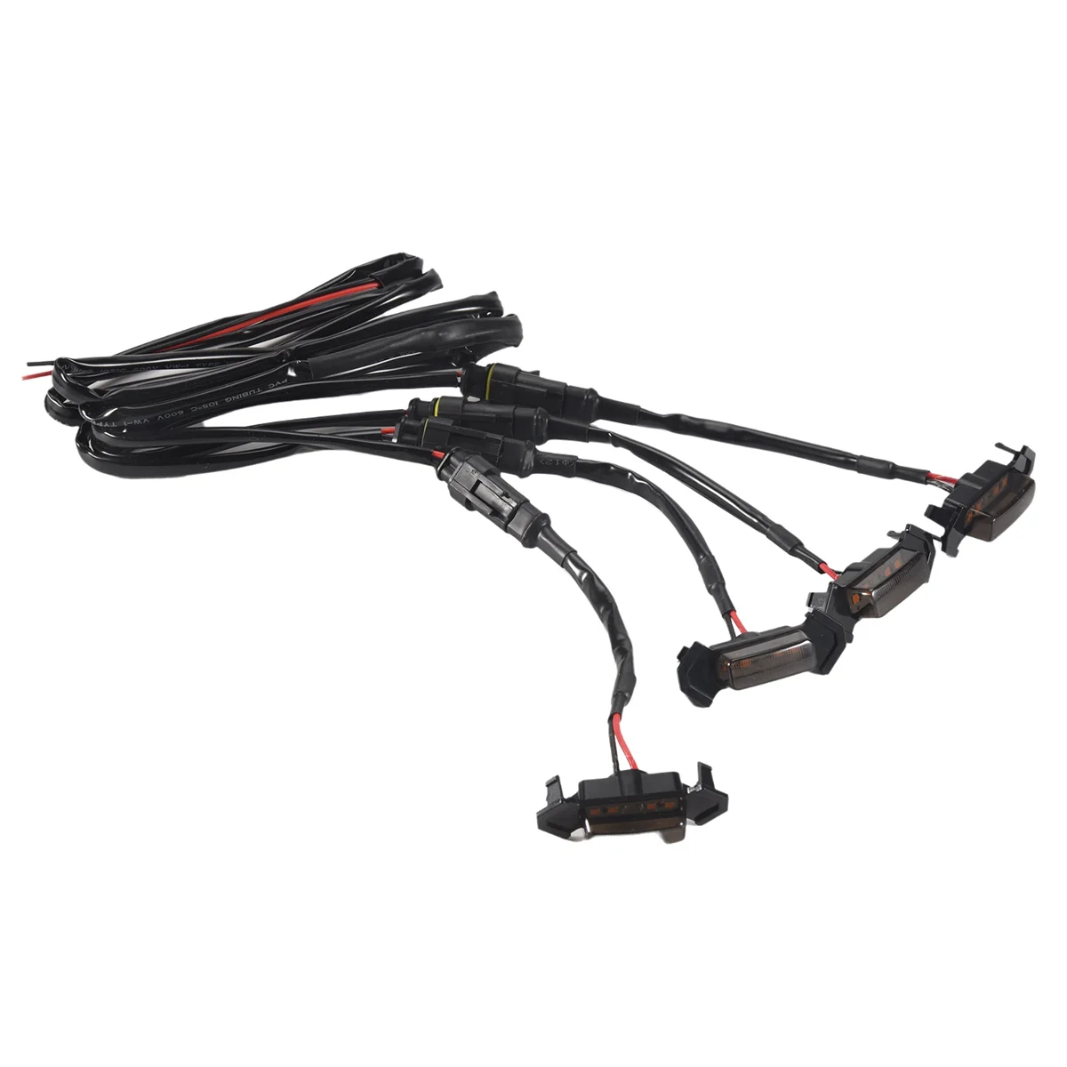 for 2016-2021 Toyota Tacoma TRD Pro / 2019-2021 RAV4 LED Front Grille Smoked Amber Light Daytime Running Lights Lamp
