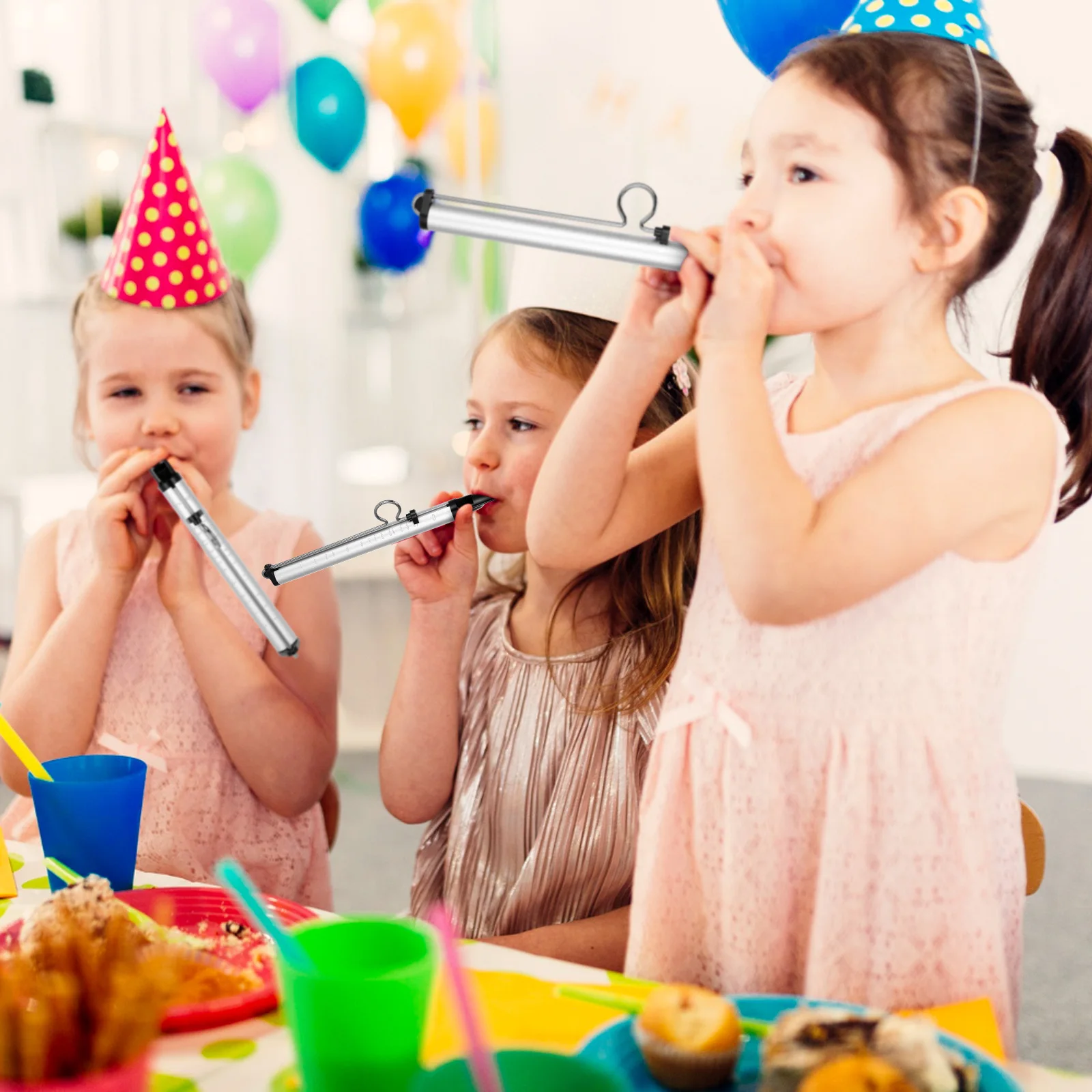 

Sliding Whistle Slide Kids Instrument Flute Aluminum Alloy Child Silver Musical Beginner Kid Short Flute