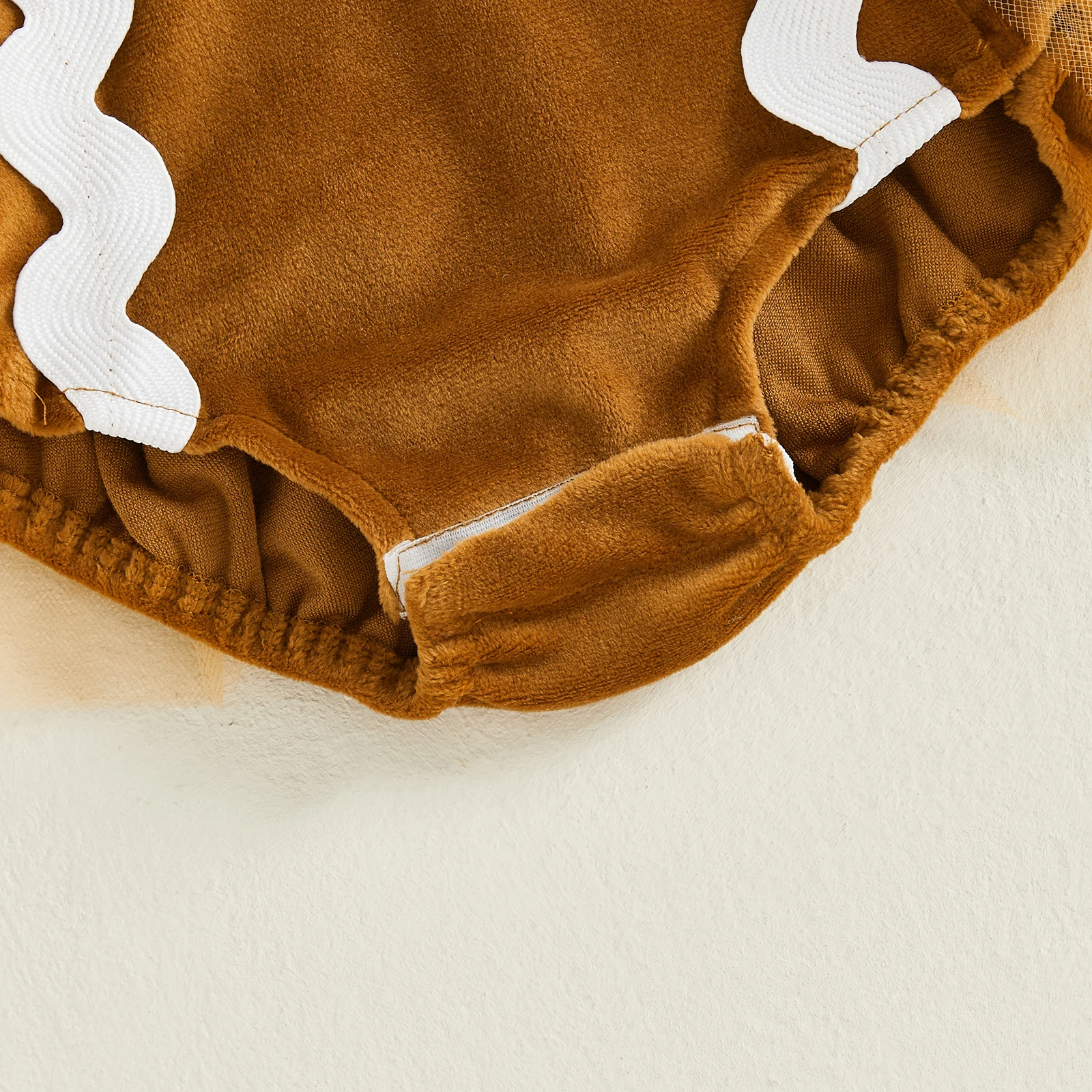 لطيف طفلة عيد الميلاد 2 قطعة ملابس الزنجبيل رجل تحلق كم رومبير فستان القوس عقال مجموعة #6