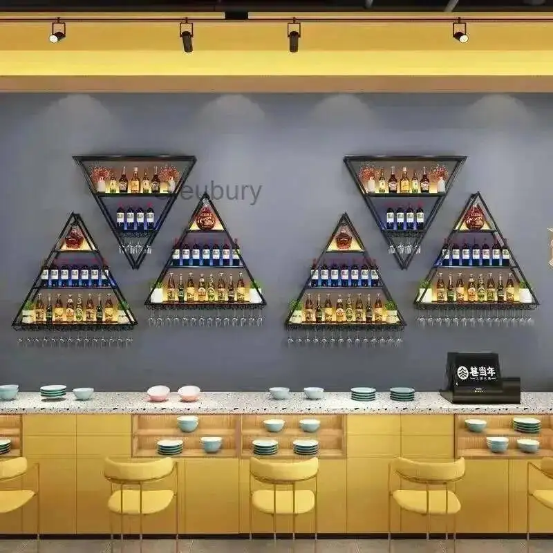 

Дисплей Портативный винный шкаф Виски Роскошное хранилище снаружи Шведский стол Винный шкаф Антикварная деревенская современная металлическая мебель Estante