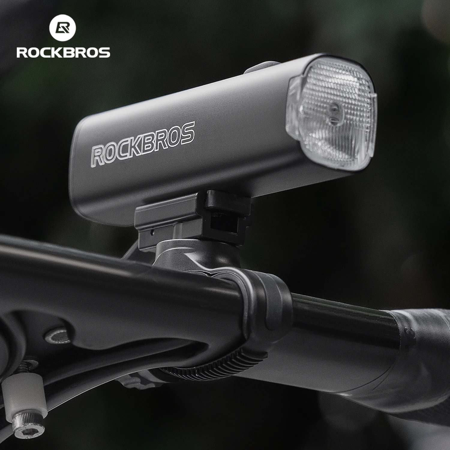 

ROCKBROS JHL1200 Велосипедные фонари IPX6 Велосипедный фонарь из алюминиевого сплава 5 режимов Инженерная пластиковая велосипедная лампа 5000 мАч Аккумуляторные фонари