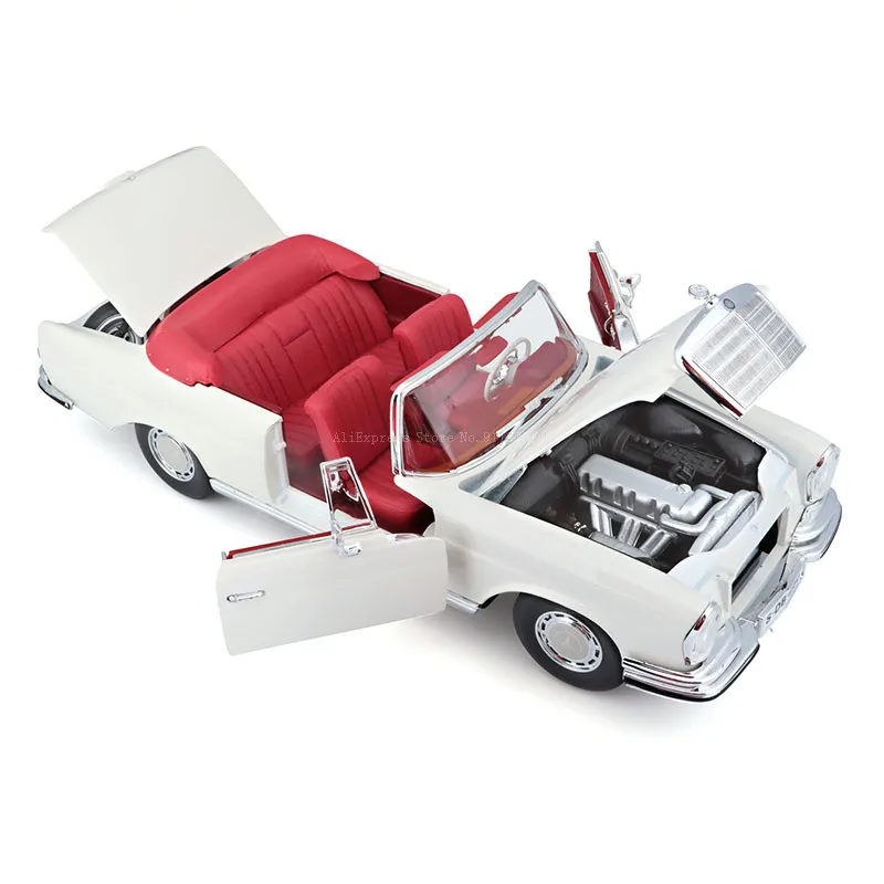 Maisto 1:18 1967 Mercedes Benz 280SE Classic Alloy Car Model Static Die Casting Model Collection Gift Toy Gift