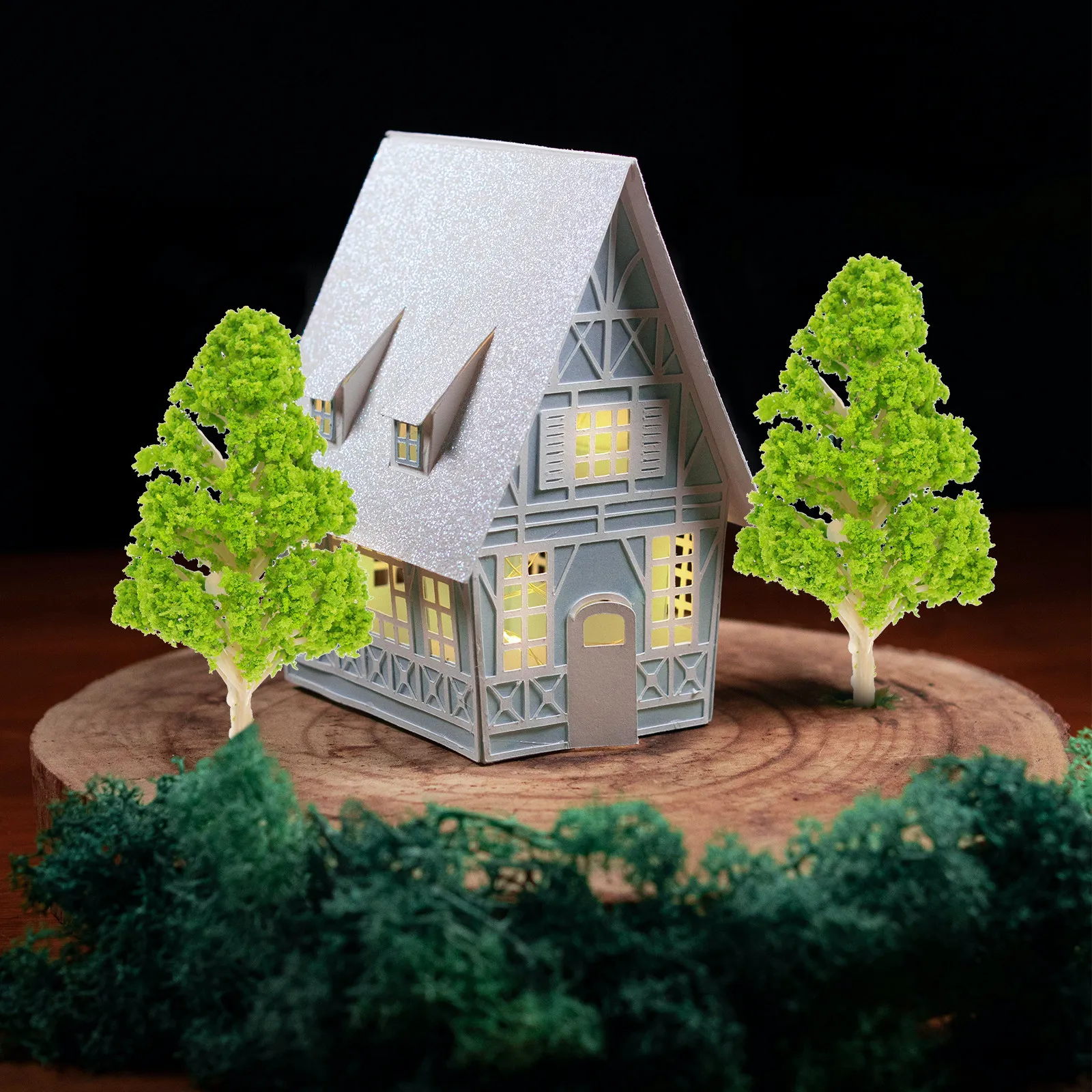 

10pcs Simulation Tree Set Mini Artificial Miniature Landscape Decoration Scenery Trees Crafts Sand Table Accessories Greenery