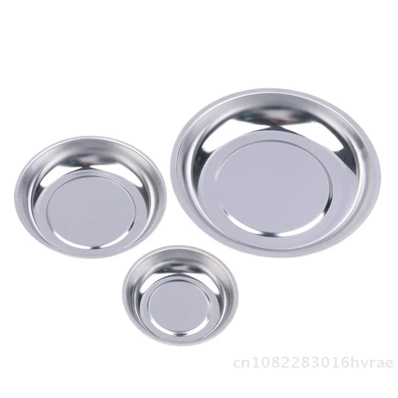 

3/4/6 inch Auto Repair Screw Holder Magnetic Parts Tray- Stainless Steel Tool Bowl with Strong Magnet Base〔YY26〕