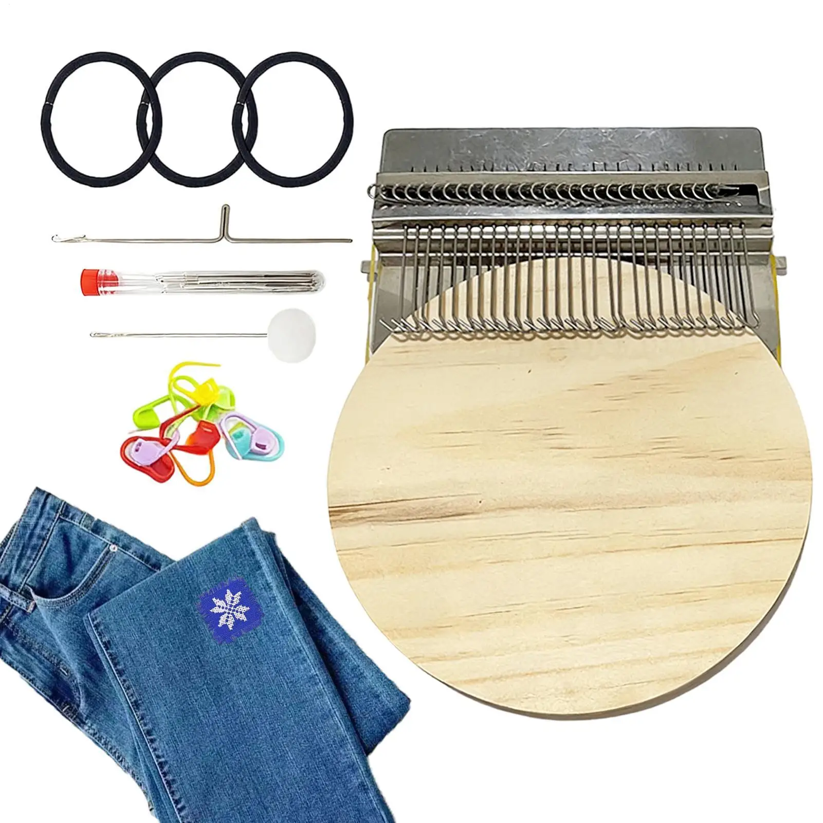 

Ткацкий станок, маленькие нашивки, швейные принадлежности, набор ткацких станков для вязания крючком, вышивка, ремесло, искусство, пряжа, проекты, джинсы, носки, одежда