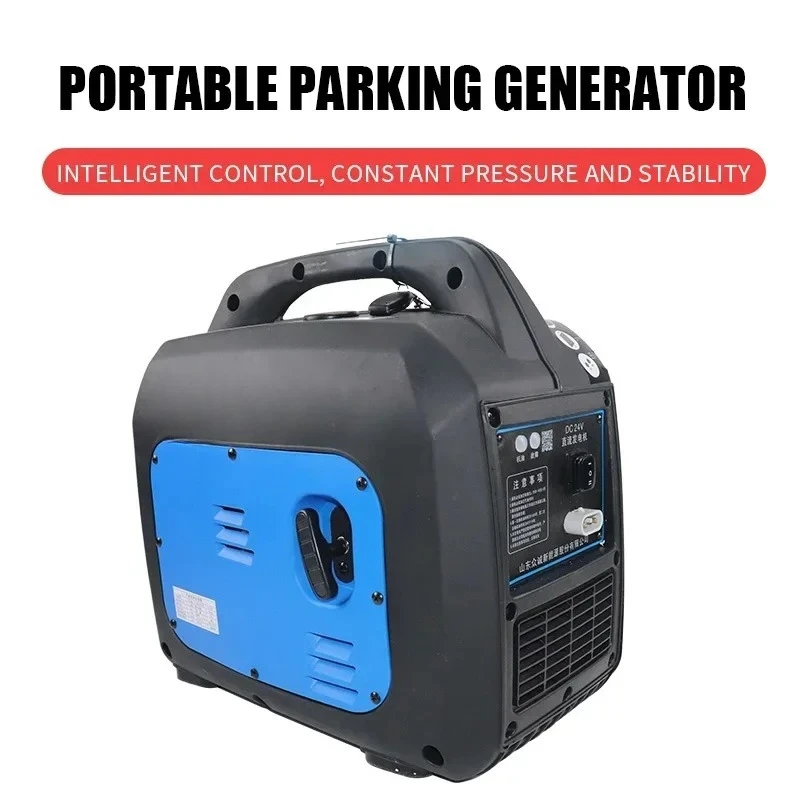 24V DC Silent Generator Auto Start‑Stop Remote Start for Truck RV Camping Support Parking Air Conditioner