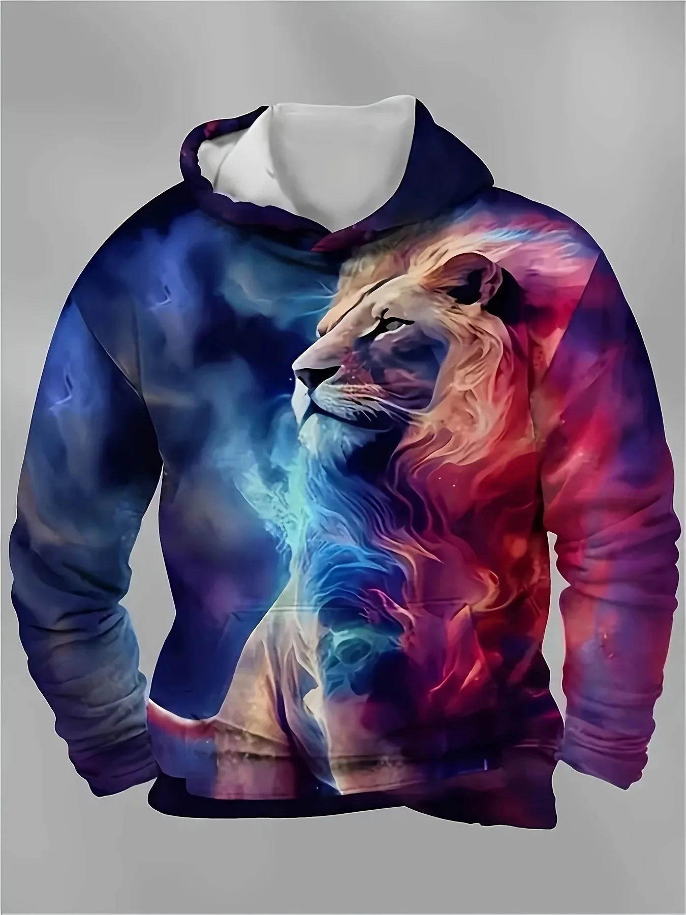 سترة بغطاء للرأس بأكمام طويلة مطبوعة ثلاثية الأبعاد رقمية ثلاثية الأبعاد للرجال جديدة، سترة كانغر رائعة وعصرية ومريحة #6