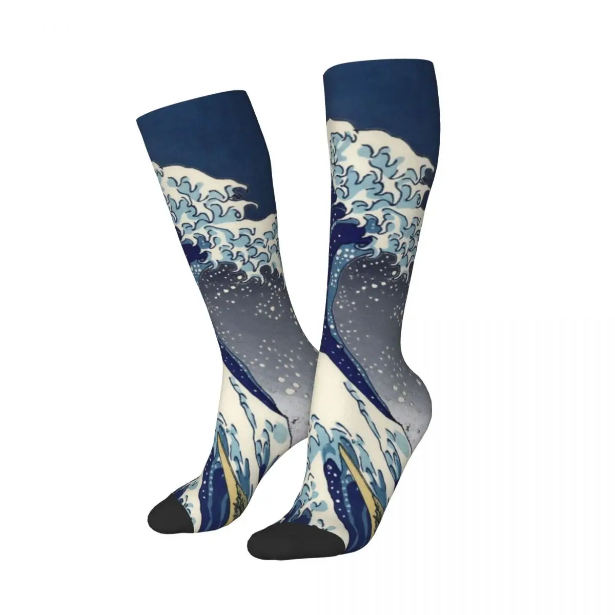 Great Wave Kanagawa Night Socks Harajuku High Quality Stockings All Season Long Socks Accessories for Unisex Gifts