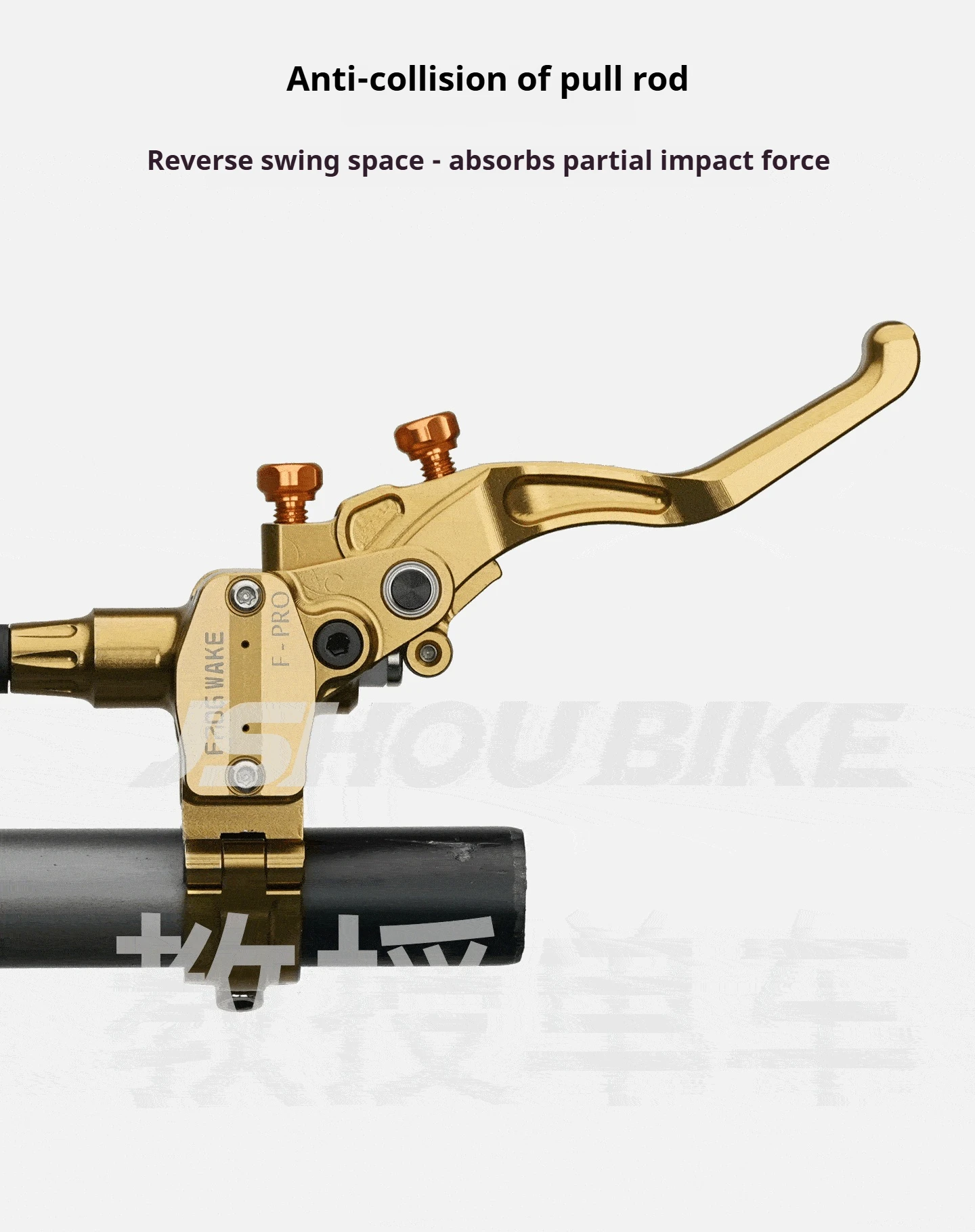 FROG WAKE F-PRO Gold / Silber / Grau / Schwarz 4-Kolben Hydraulisches Scheibenbremsen-Kit Split-Typ für SURRON LIGHT BEE, MTB, Motorrad – Detail 11