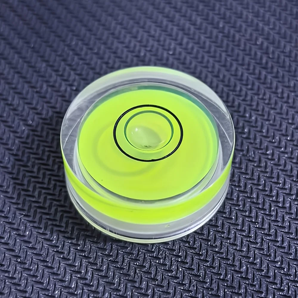 3Pcs Size (2510mm) Plastic Mini Spirit Level Round High-Precision Bubble Level Precision Bubble Level Measuring Tool