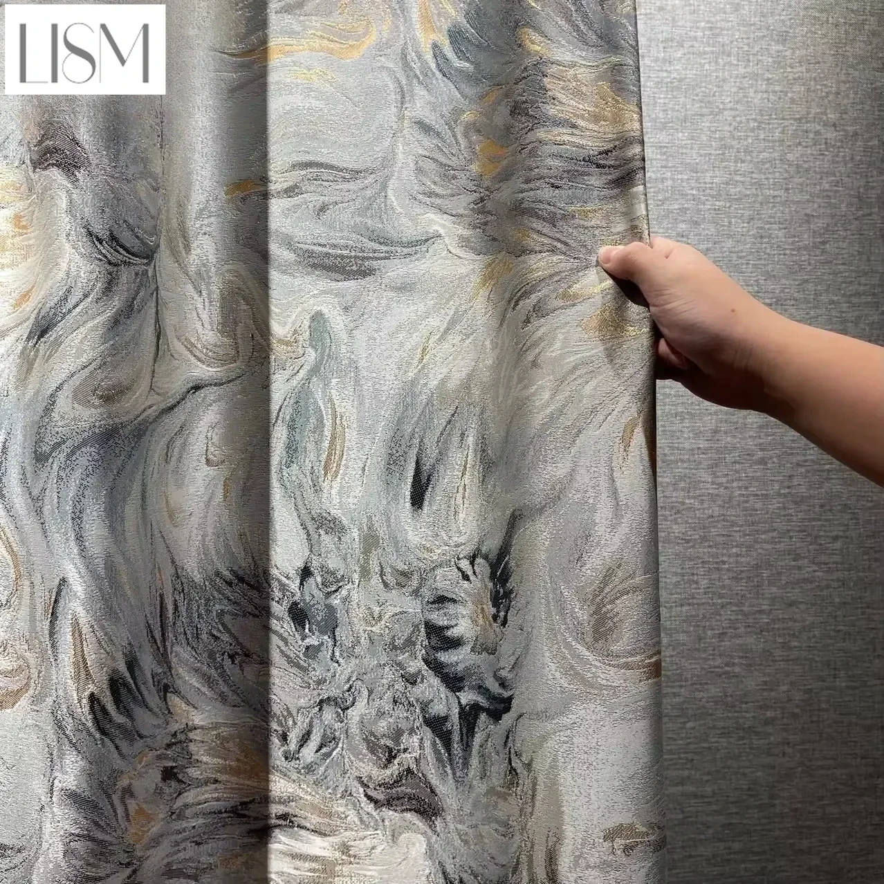 

Modern Luxury Curtains for Living Room Bedroom Jacquard New Gold High Precision Window Kitchen Tulle Custom Blackout European