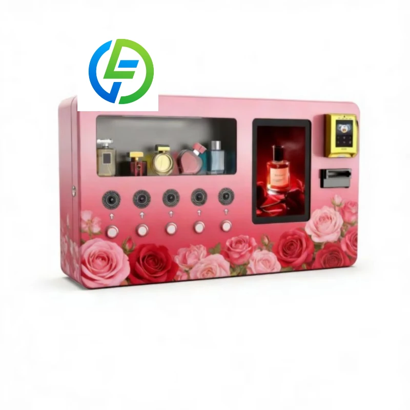 Deposit Enterprise-Grade Custom AI Perfume Vending Machine Touchscreen Remote Monitoring 24/7 SaaS Platform SDK Credit Card