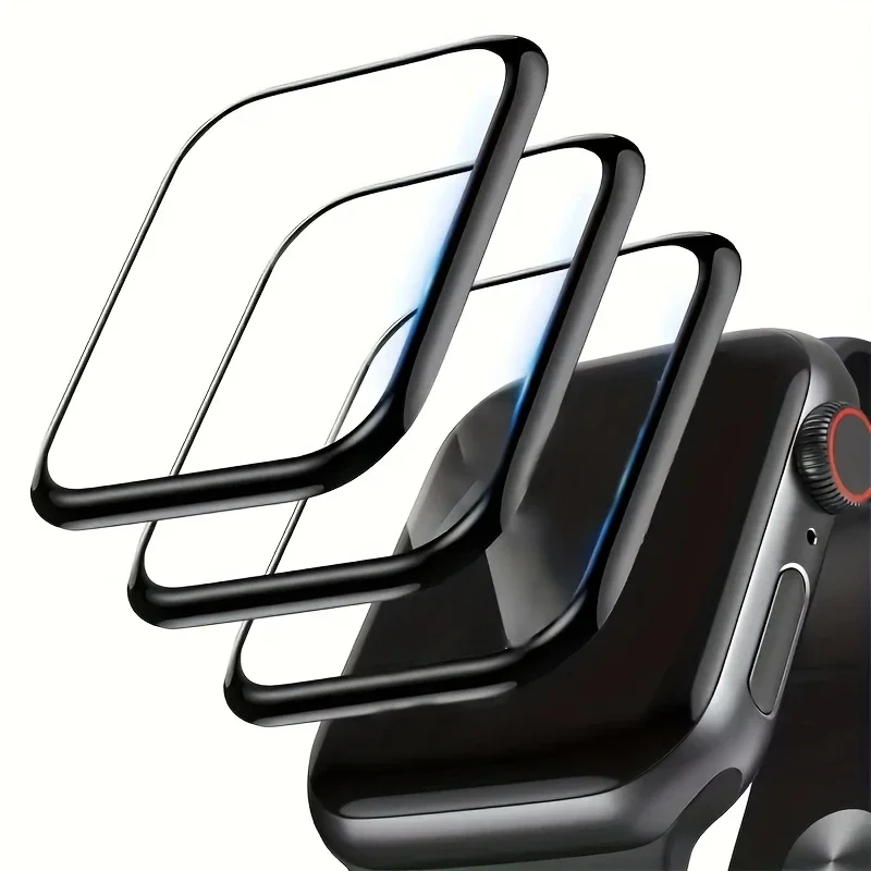 1/2/3/4/5PCS Screen Protector For Apple Watch Series 10 9-8-7-6 5 Se 42-46mm ultra2 49mm 41mm-45mm-40mm-44mm 3D Film Accessories