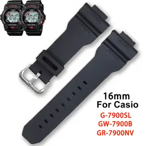 G7900 Watch Band for Casio G 7900SL GW 7900B GR 7900NV Rubber Strap Replacement Waterproof Silicone 16 28mm Bracelet AliExpress