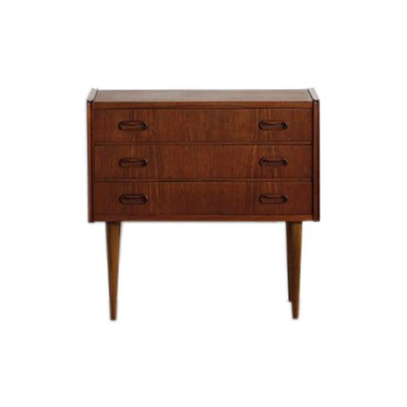 

Three-layer dining cabinet, Nordic Danish retro cherry wooden bucket cabinet storage cabinet