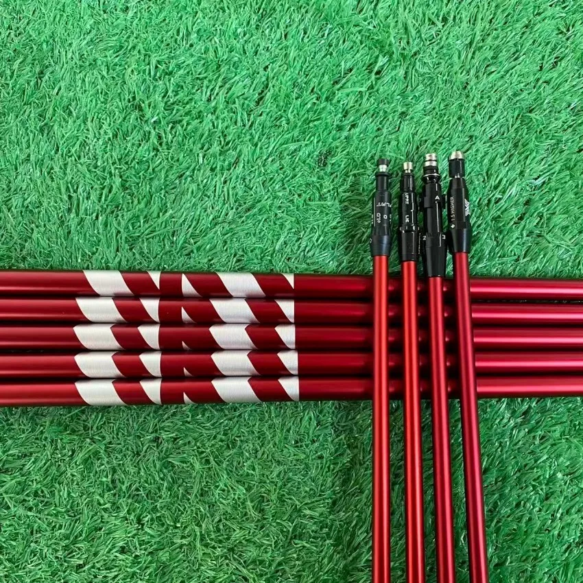 Nuevo eje de golf VTS rojo, eje de grafito 5/6/7 SR/R/S/X Flex para driver y palos de madera, con funda y grip de montaje libre.