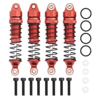 4Pcs Metal Front and Rear Shock Absorber for Traxxas LaTrax Teton Desert Prerunner SST 1/18 RC Truck Car Upgrade Parts,A