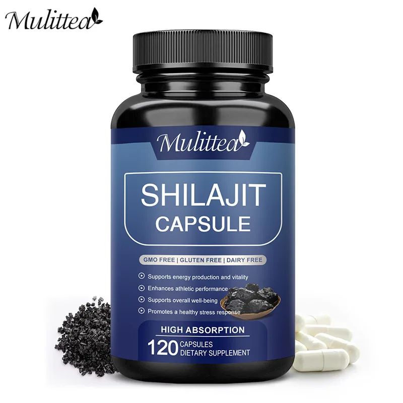 Mulittea Shilajits capsules Rich in ginseng Helps energy performance Male Hormone Balance For Adults